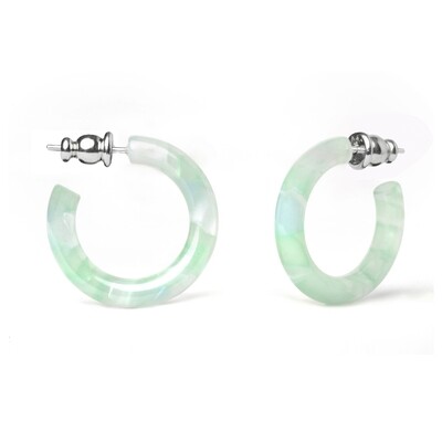 Ultra Mini Hoops in Lily Pad