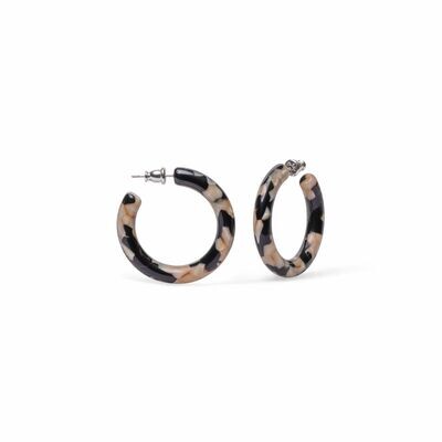35mm Round Hoops in Calico