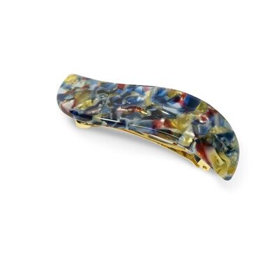 Wave Barrette in Stained Glass Wave Barrette in Stained Glass