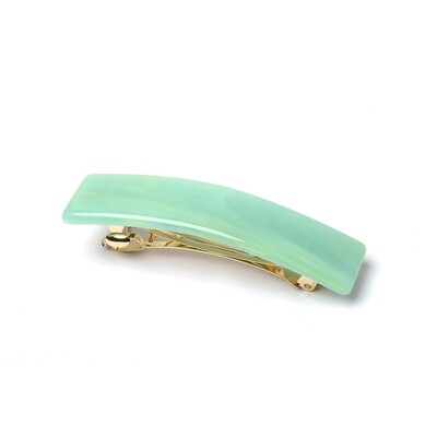 Rectangle Barrette in Jadeite Rectangle Barrette in Jadeite