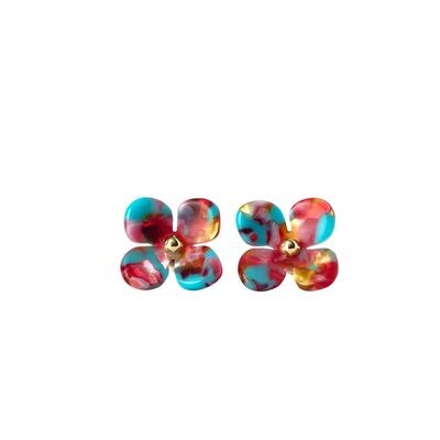 Hydrangea Studs in Tutti Frutti Hydrangea Studs in Tutti Frutti
