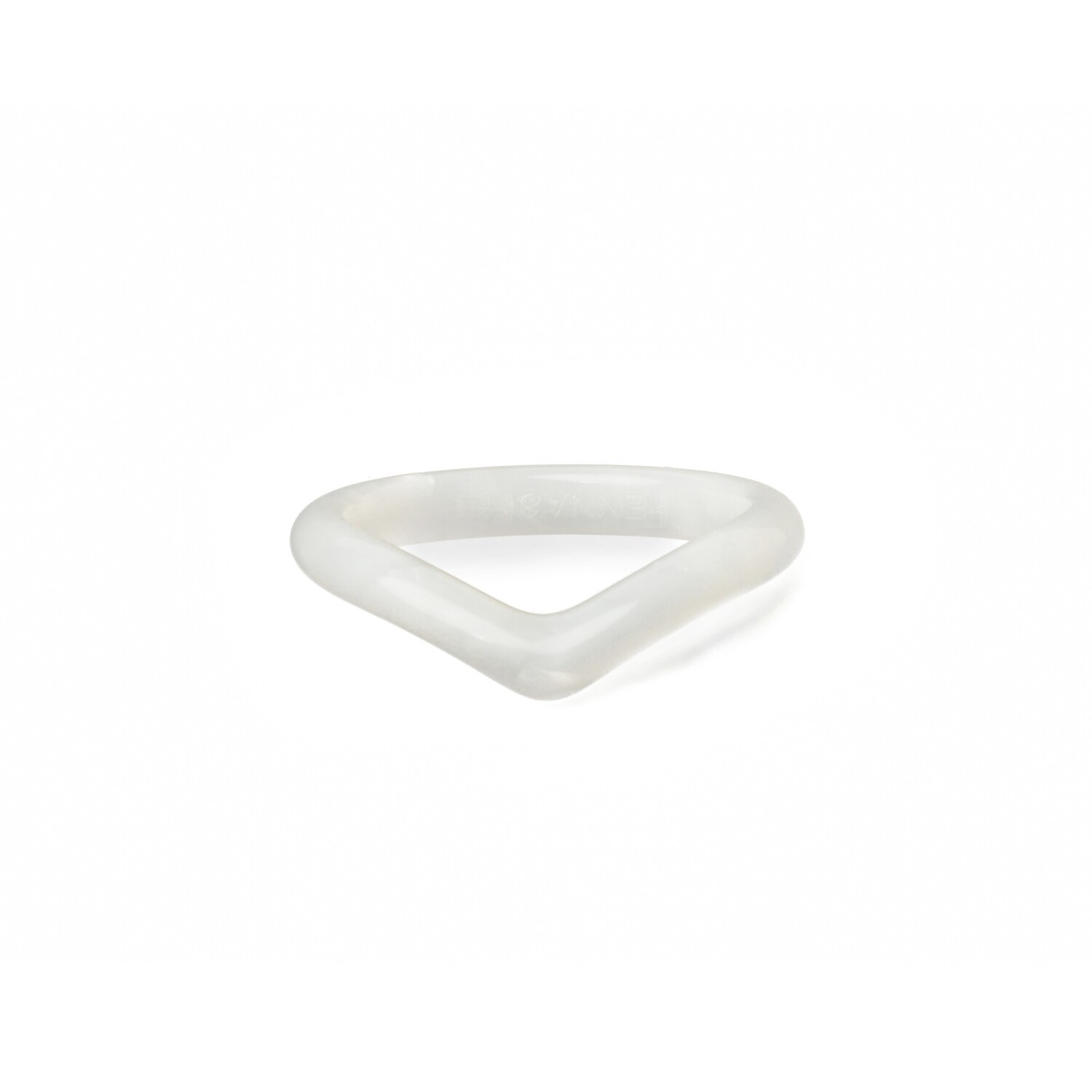 Heart Ring in White Pearl