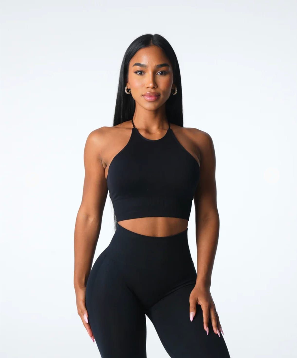 Top espalda cruzada negro