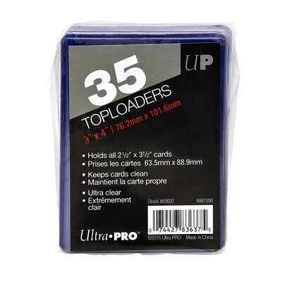 3&quot; x 4&quot; Clear Regular Toploaders for Standard Size Cards (35 ct.)