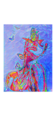 Fine Art Giclee Print - Monroe - Butterfly Kisses #1