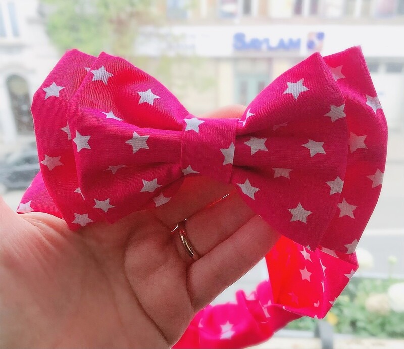 Headband bow  fabric