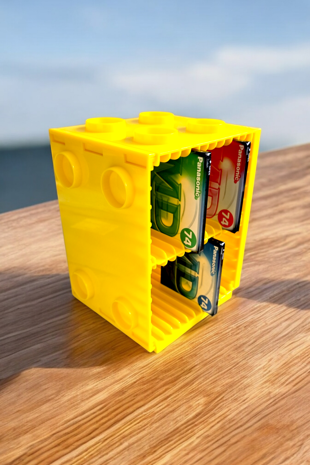 Lego-style Minidisc Rack