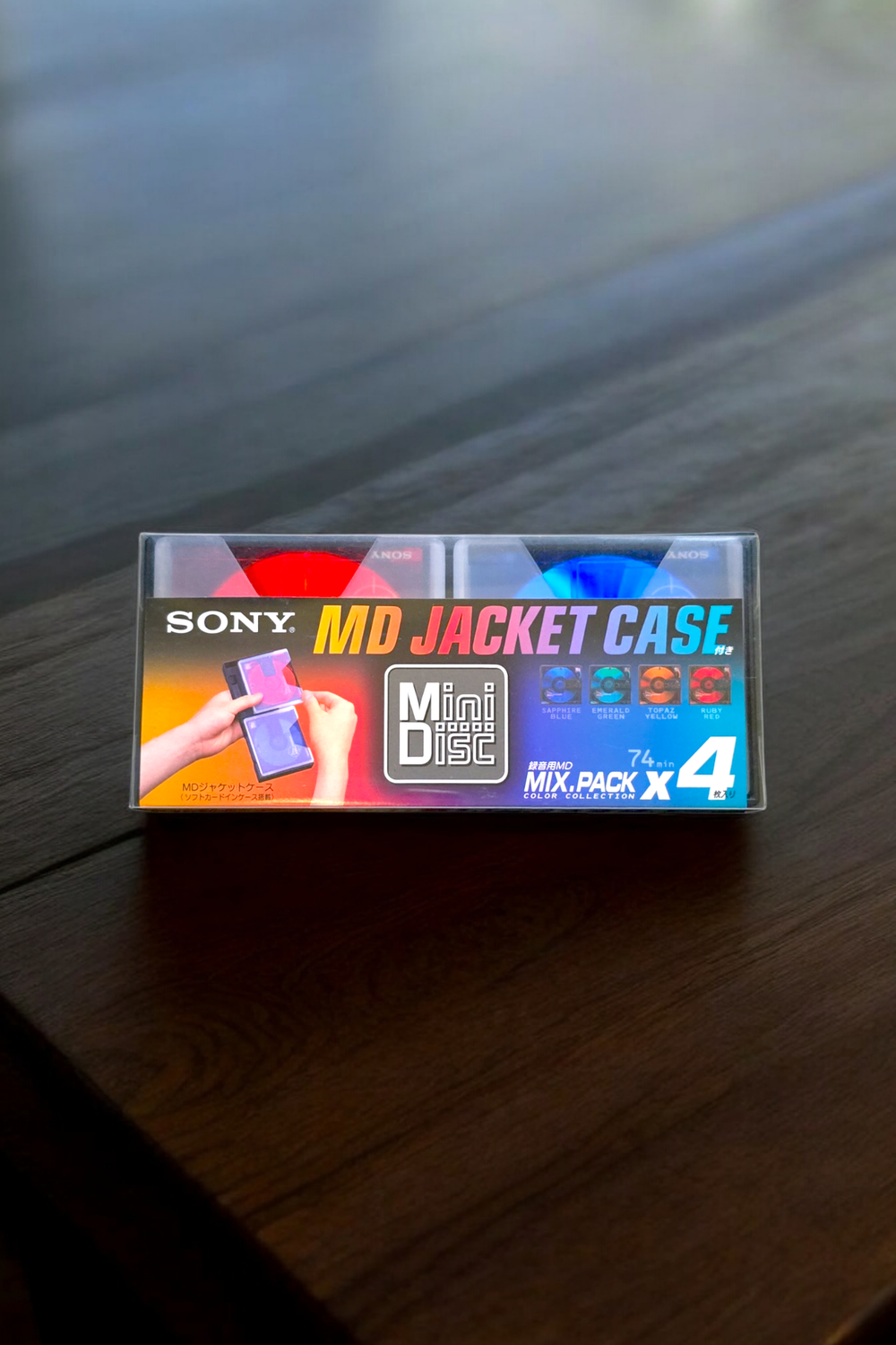 Sony MD Jacket Case Mix Pack x 4