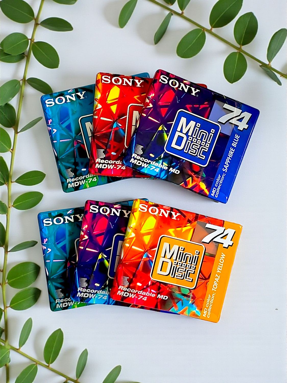 Sony MD Color 74 mins (set of 6)