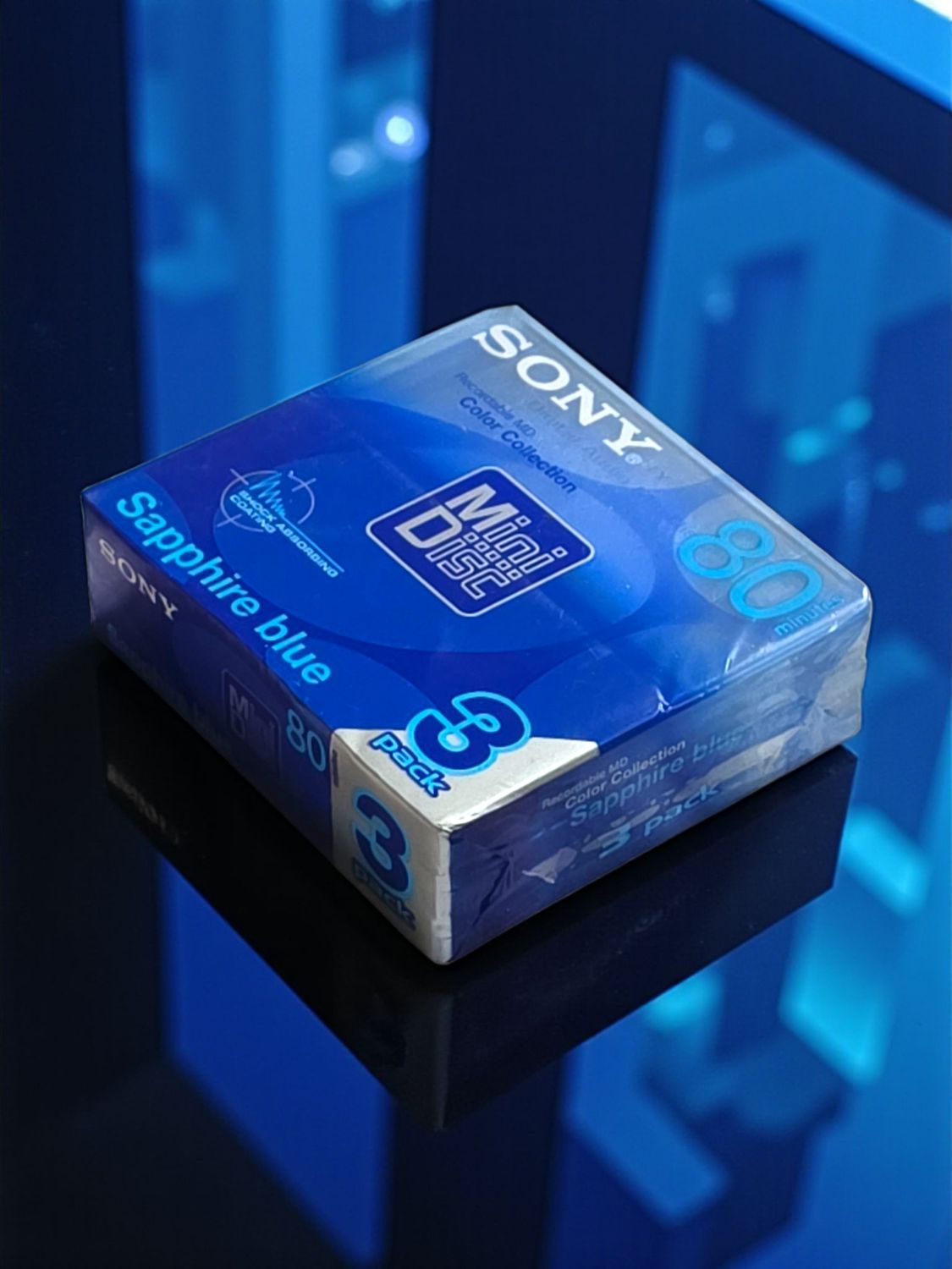 Sony Sapphire Blue 80 mins (Pack of 3)