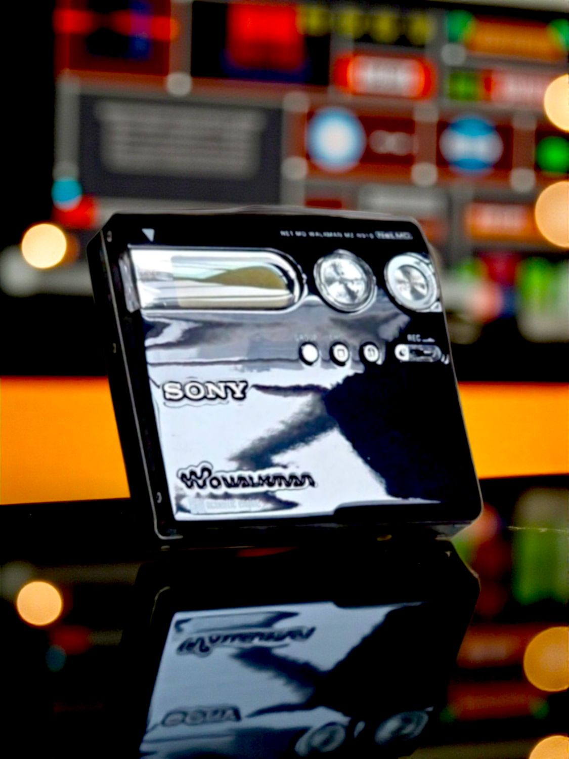 Recoloured Glossy Black Sony MZ-N910