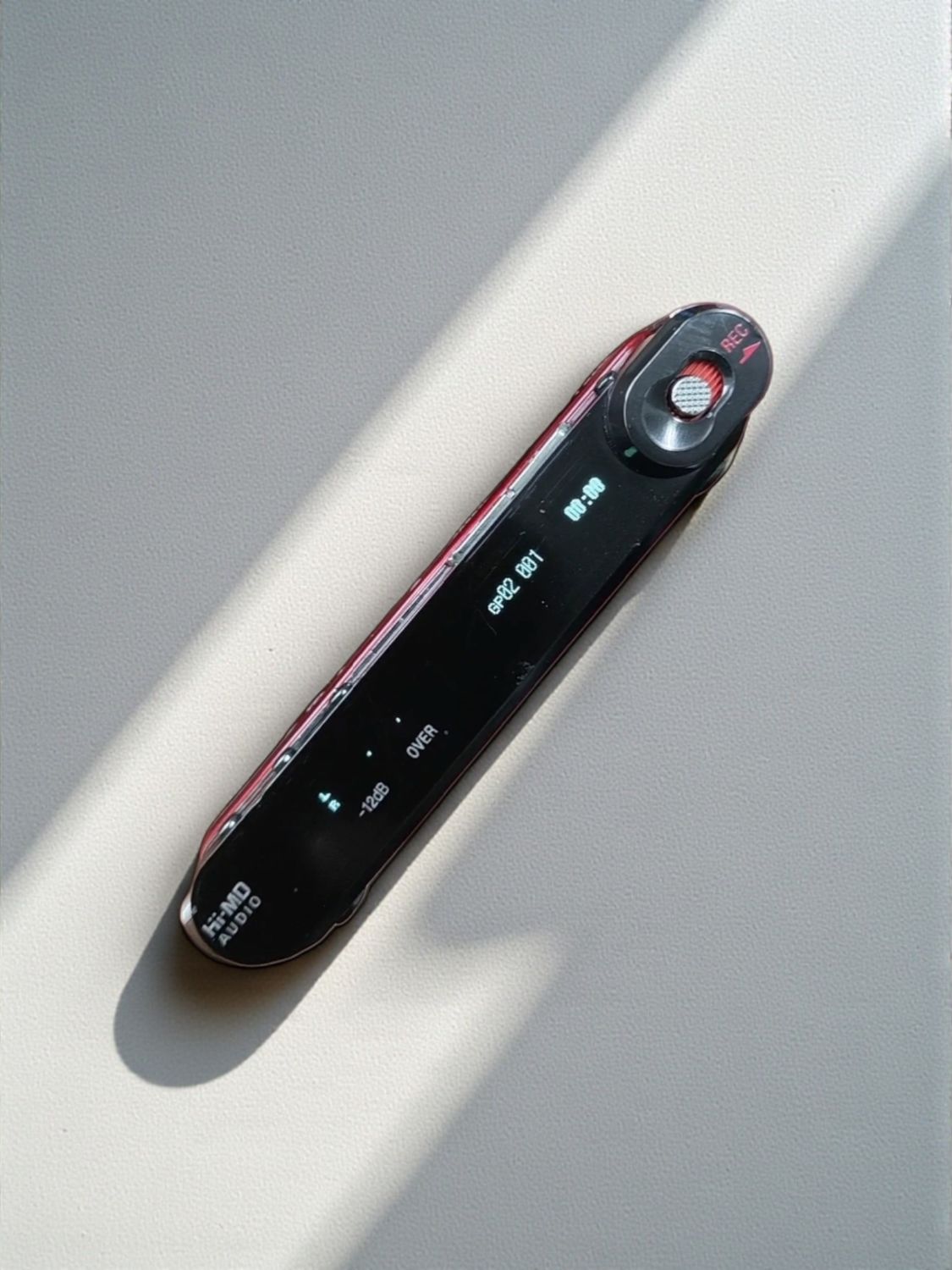 Recoloured Red Sony MZ-RH1 with Newly Installed Screen