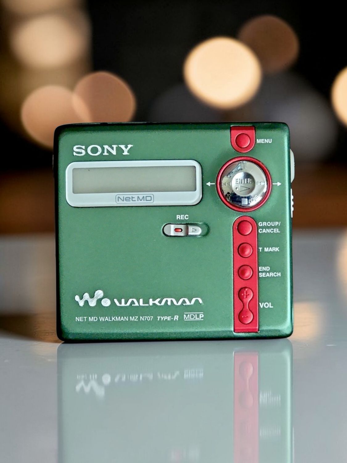 Recoloured Green and Red Sony MZ-N707