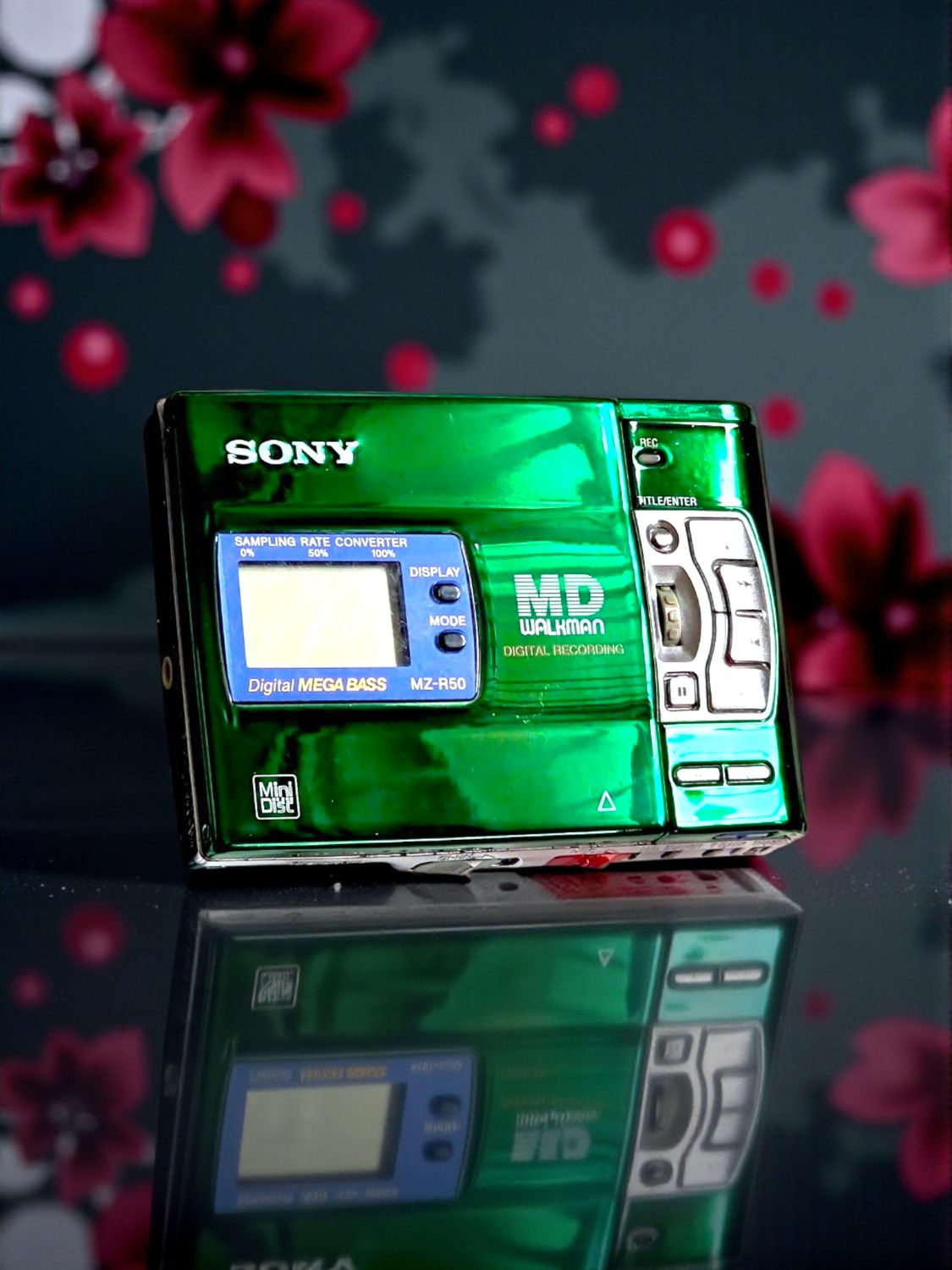 Modded Green Sony MZ-R50