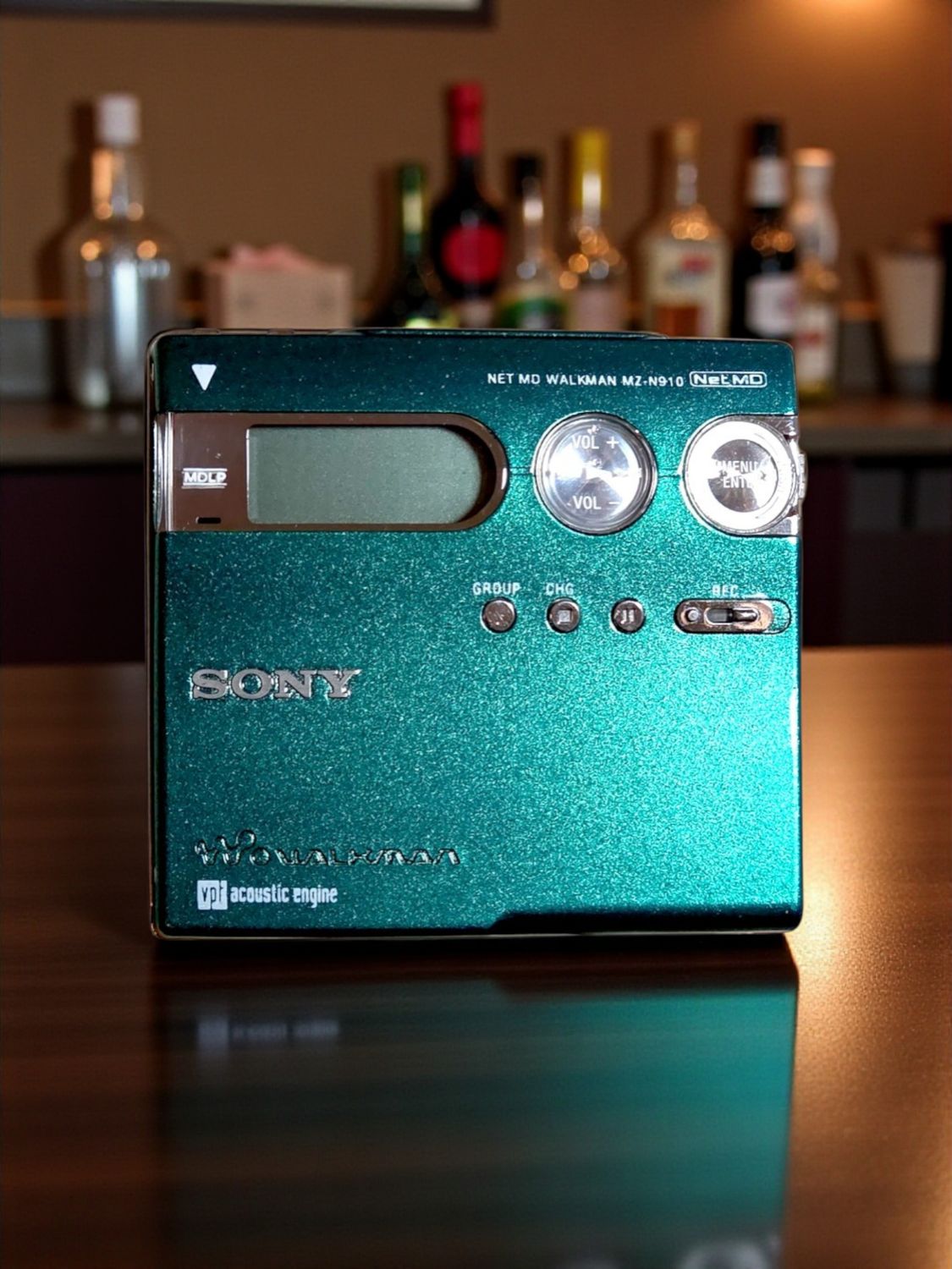 Recoloured Green Sony MZ-N910