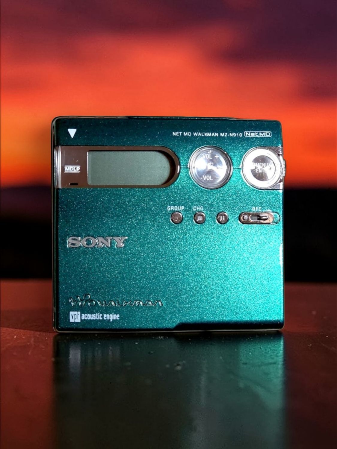 Recoloured Green Sony MZ-N910