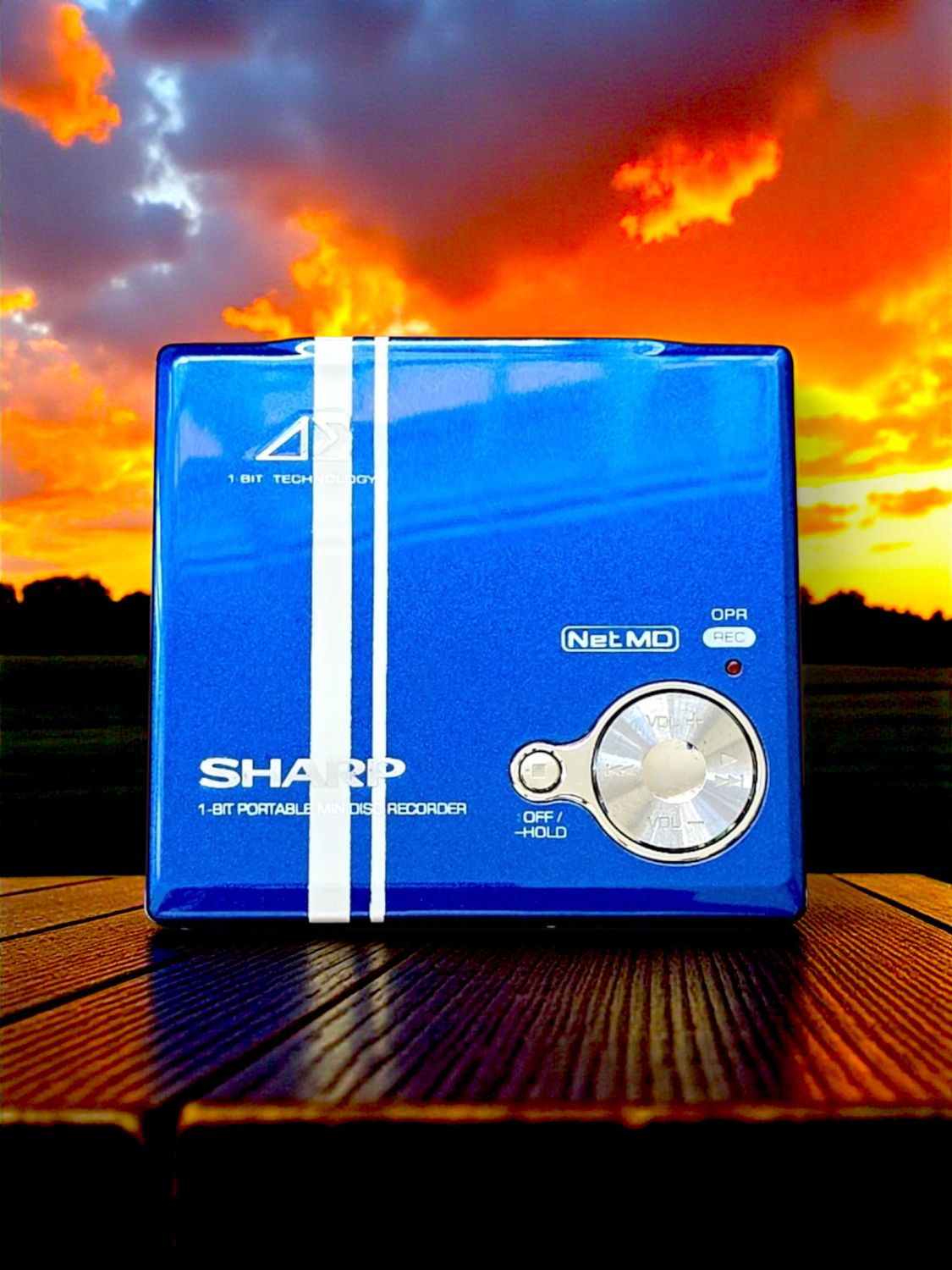 Recoloured Blue Sharp IM-DR80 with White Stripes