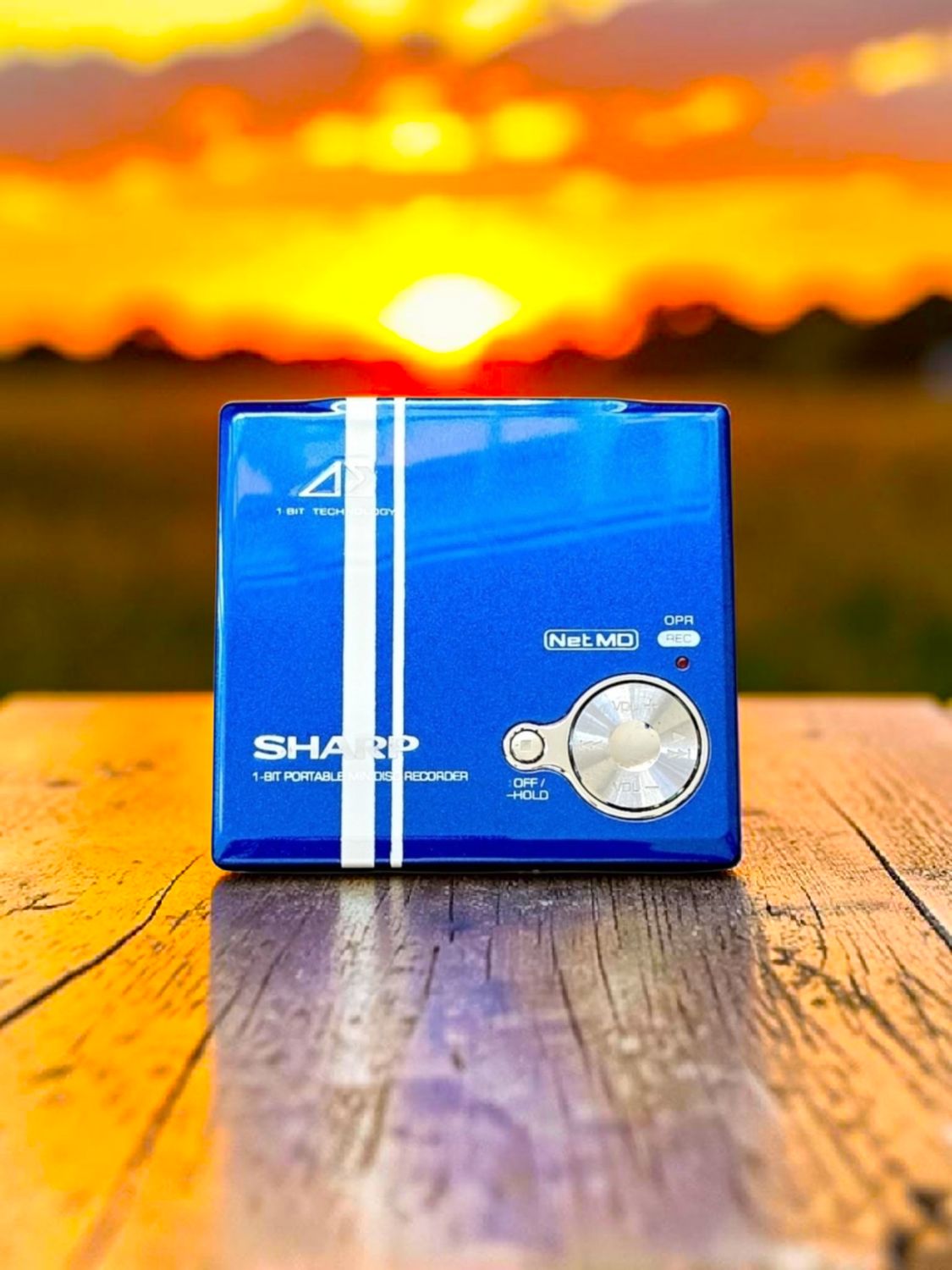 Recoloured Blue Sharp IM-DR80 with White Stripes