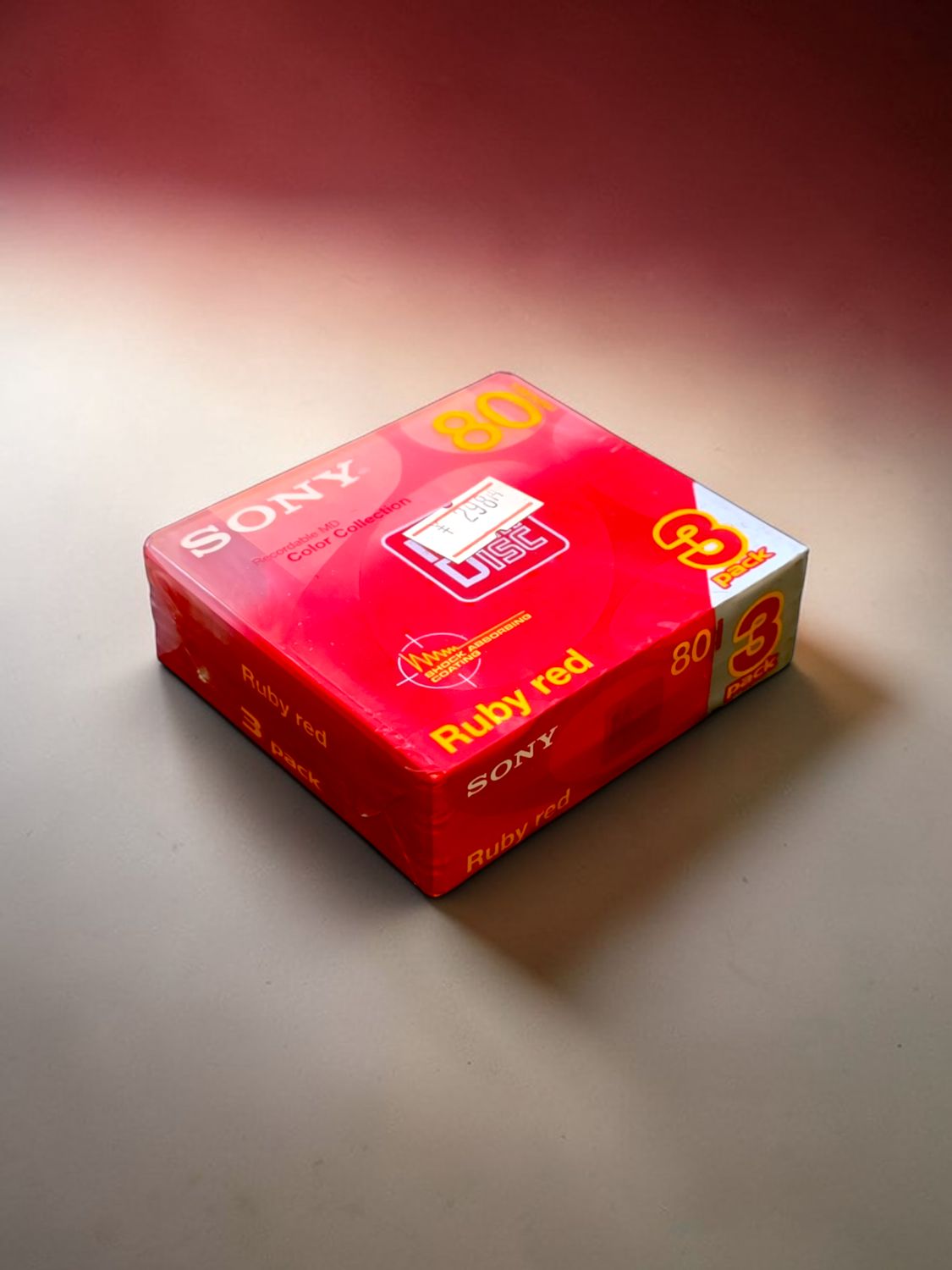 Sony Ruby Red 80-min Discs (Pack of 3)