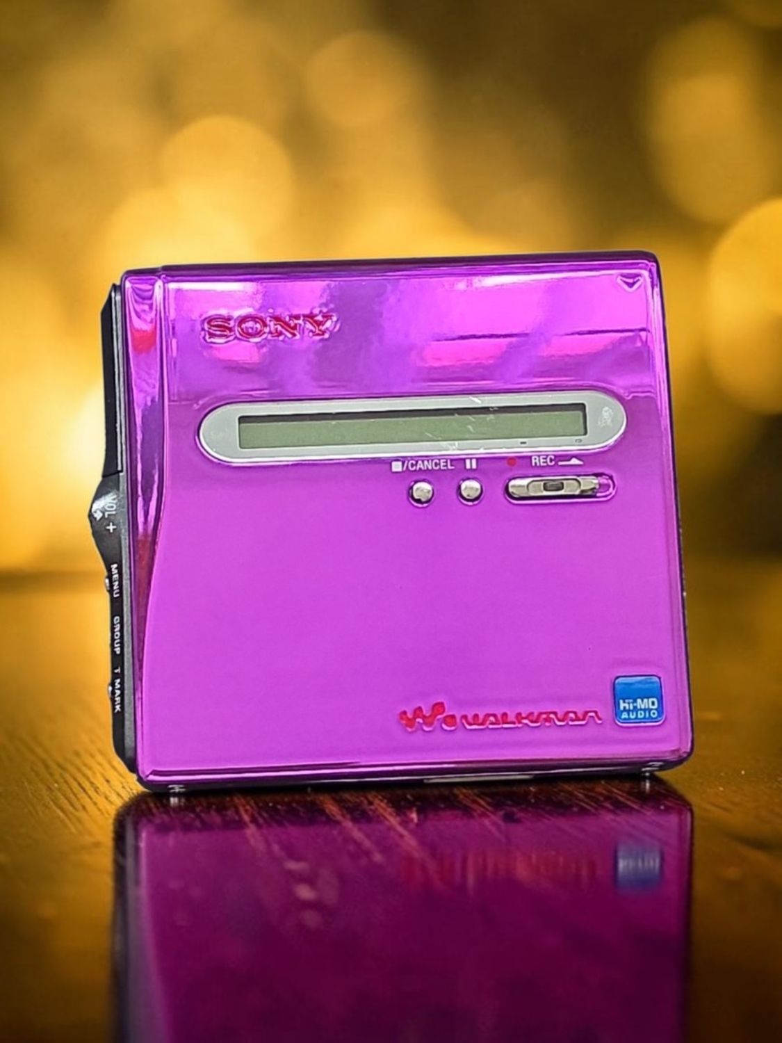 Modded Metallic Fuchsia Sony MZ-NH1
