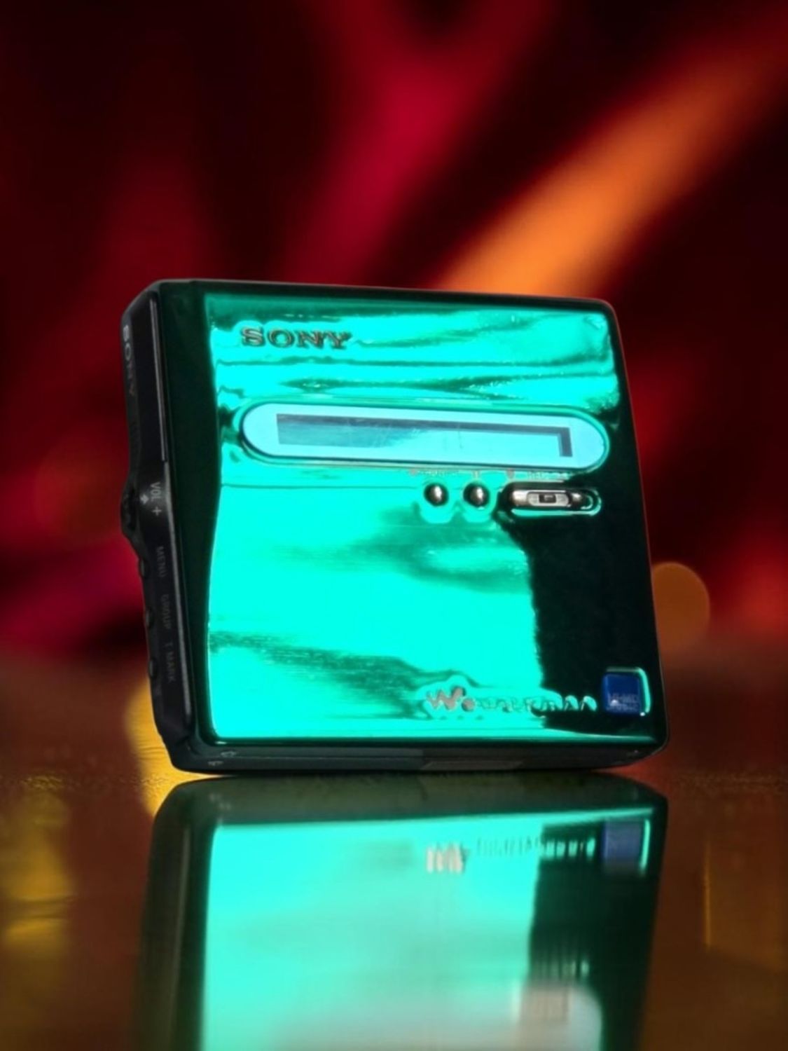 Modded Metallic Green Sony MZ-NH1