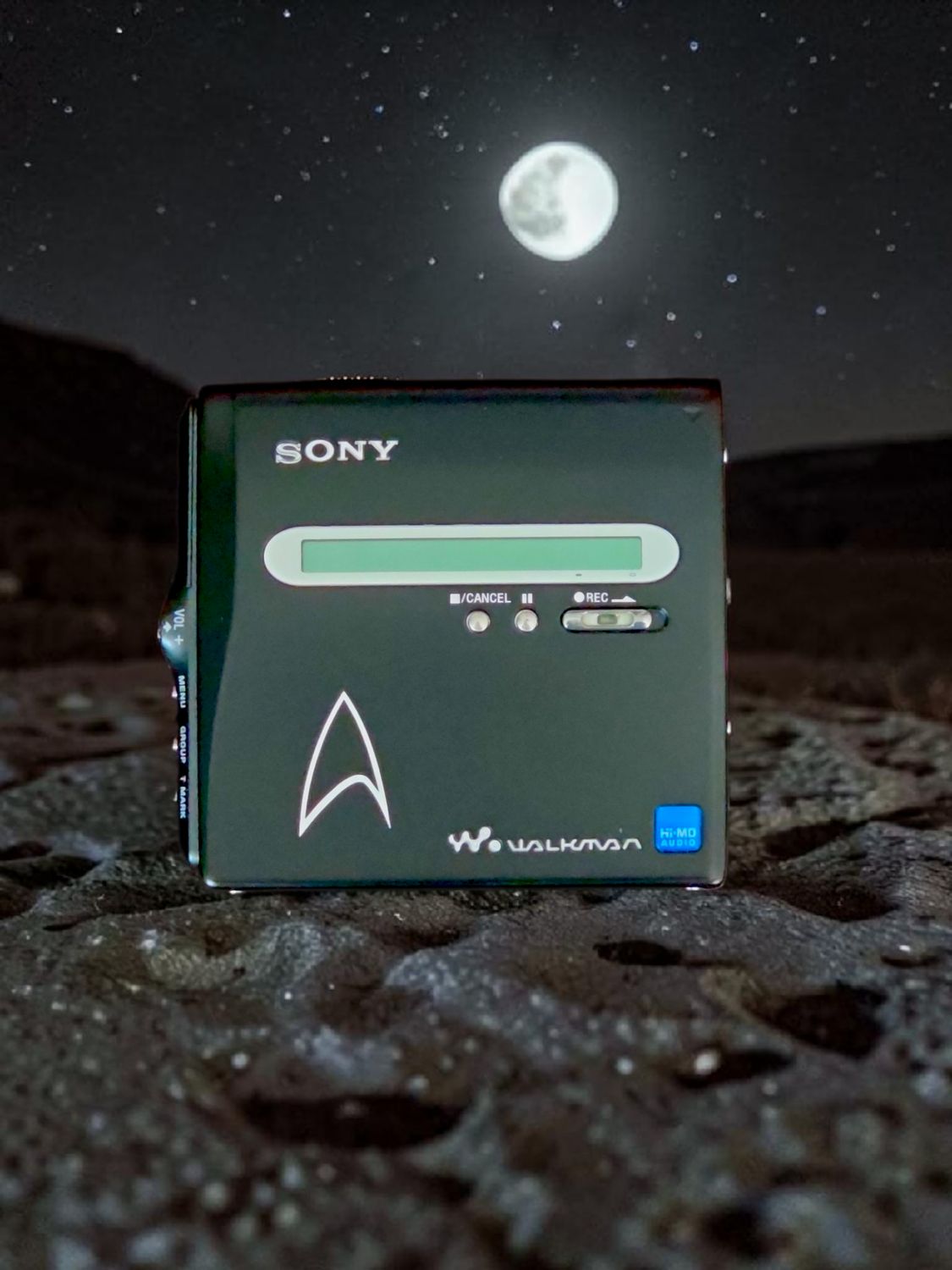 Star Trek-themed Matt Black Sony MZ-NH1