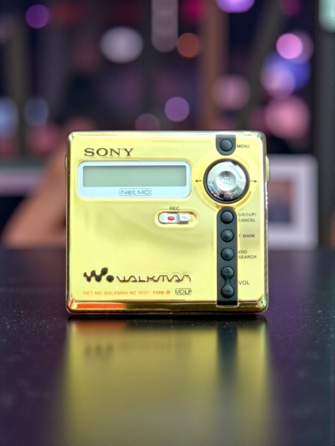 Recoloured Gold and Black Sony MZ-N707