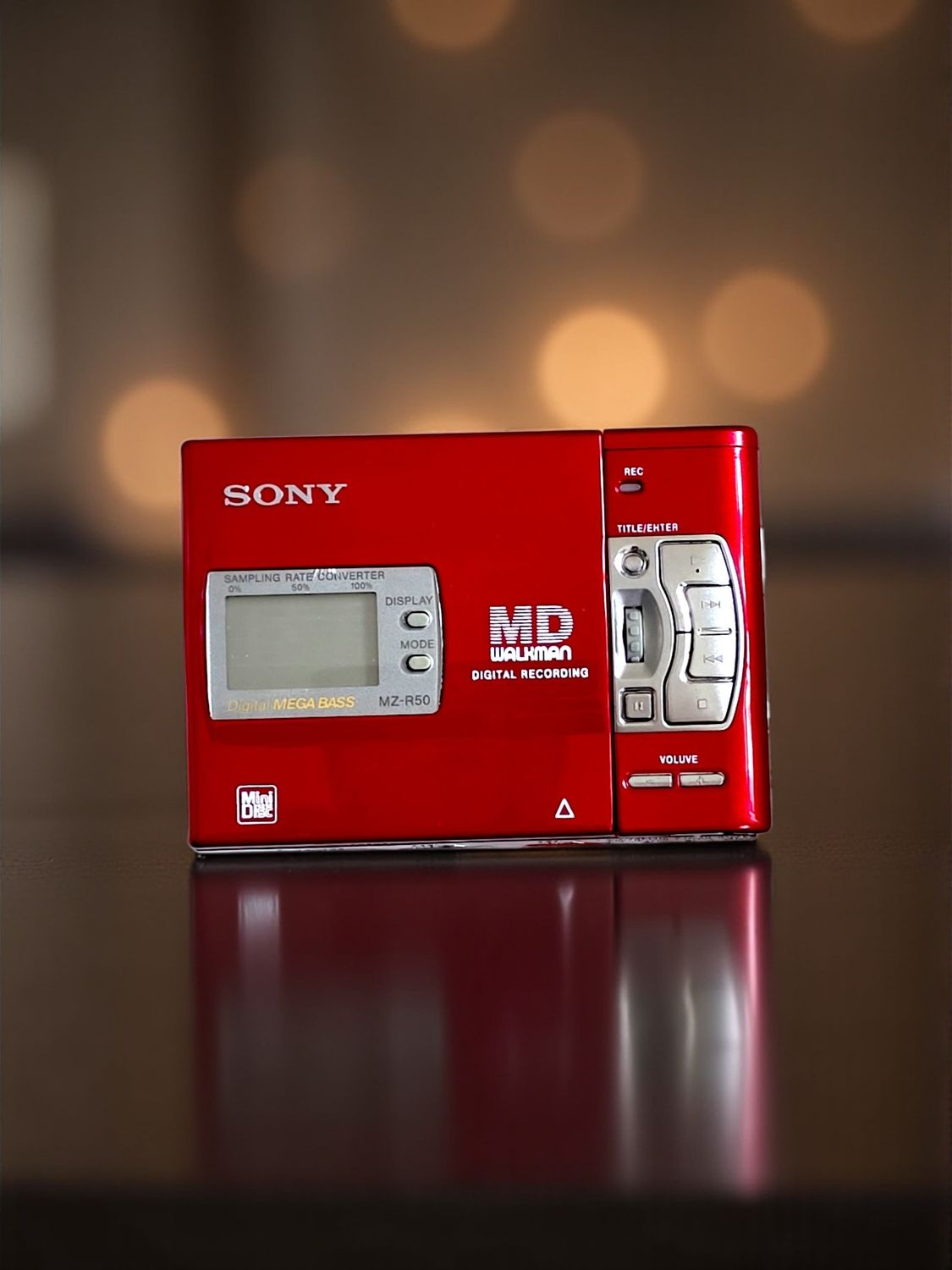 Recoloured Flaming Red Sony MZ-R50