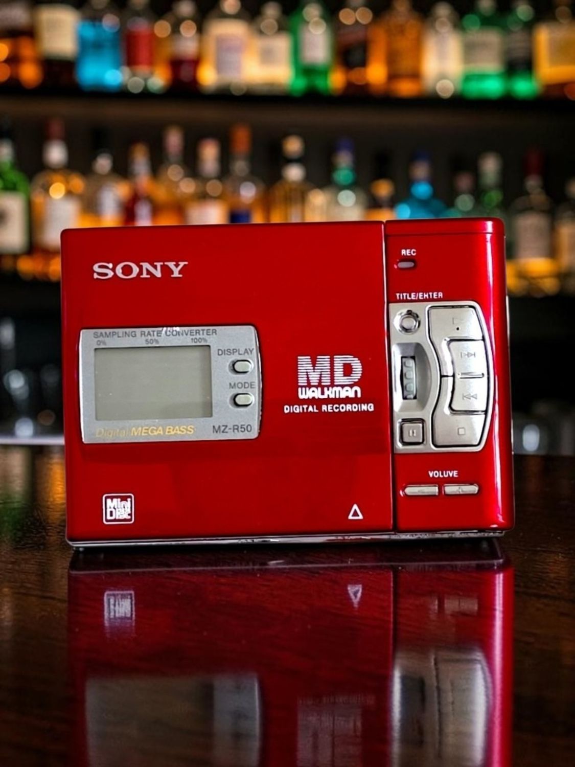 Recoloured Flaming Red Sony MZ-R50