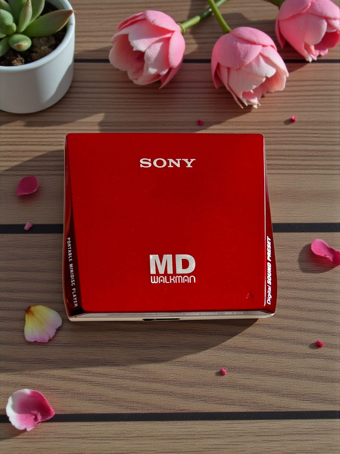 Recoloured Flaming Red Sony MZ-E75