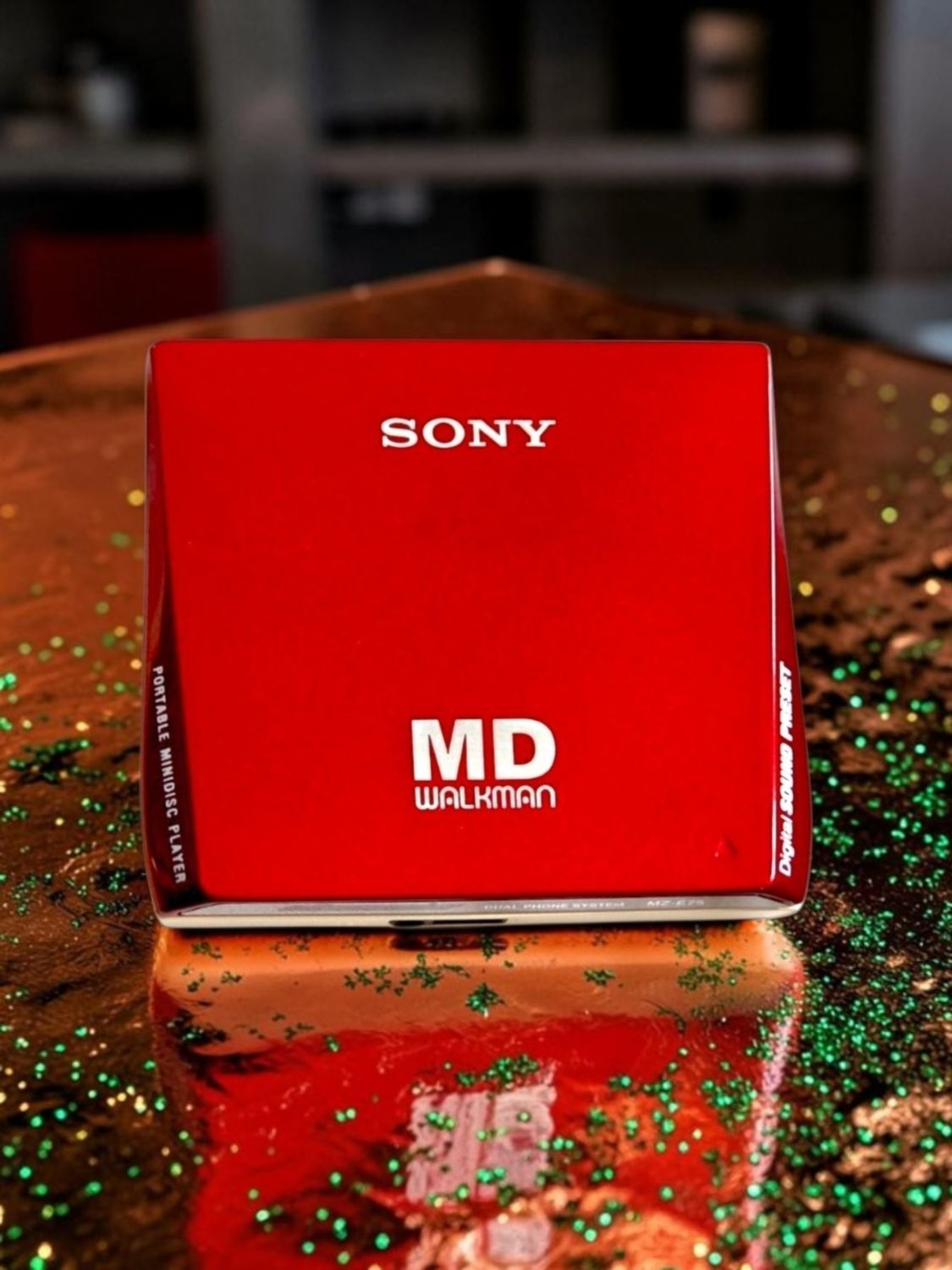 Recoloured Flaming Red Sony MZ-E75