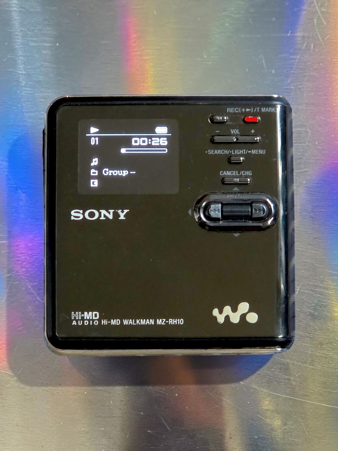 Sony MZ-RH10 with Newly Installed Screen