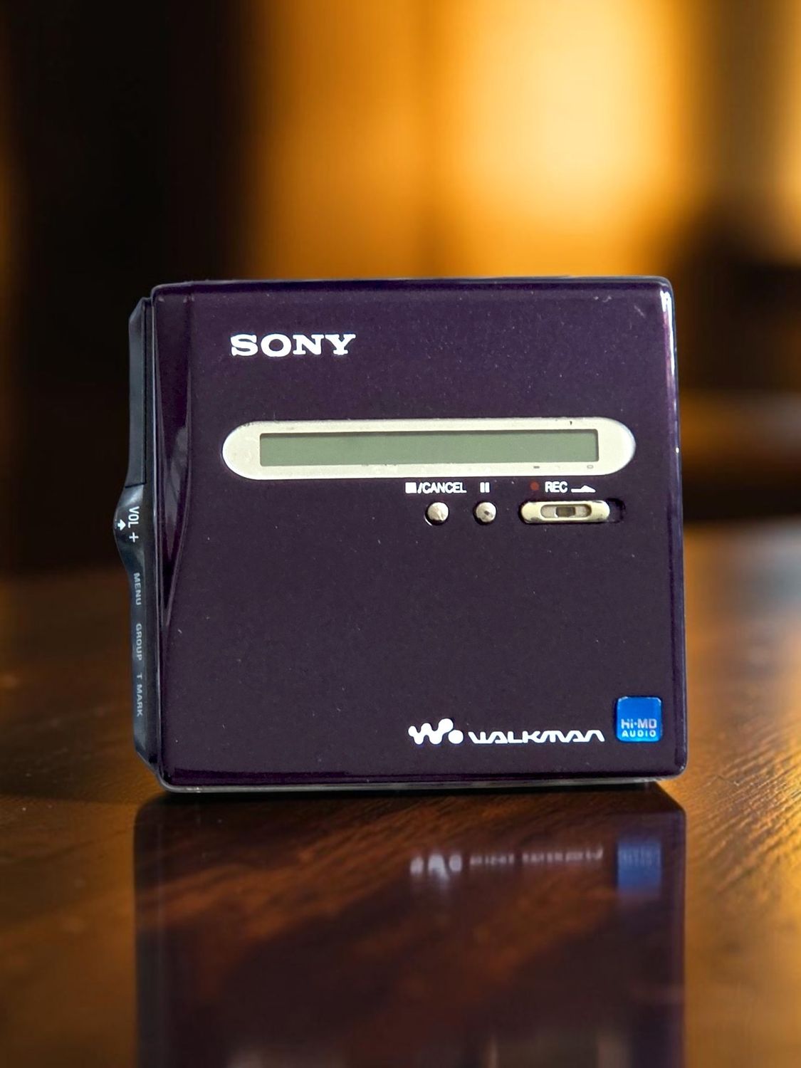 Recoloured Deep Purple Sony MZ-NH1