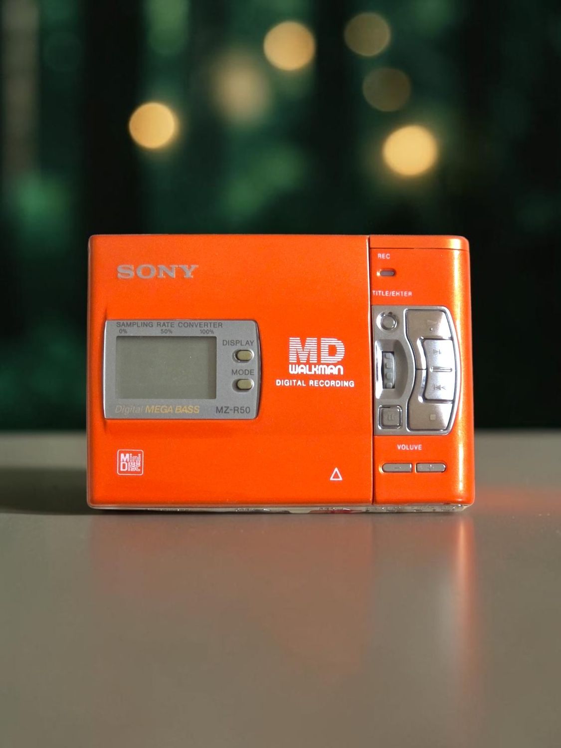Recoloured Orange Sony MZ-R50