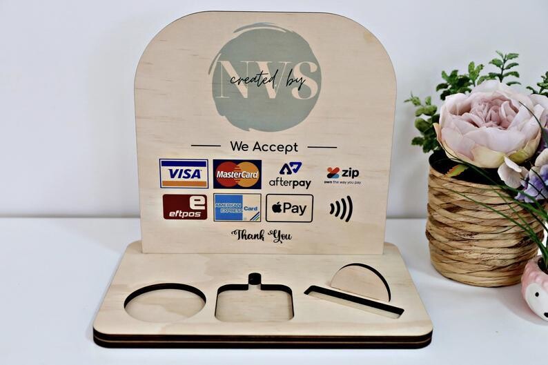 Large Wooden Business Sign