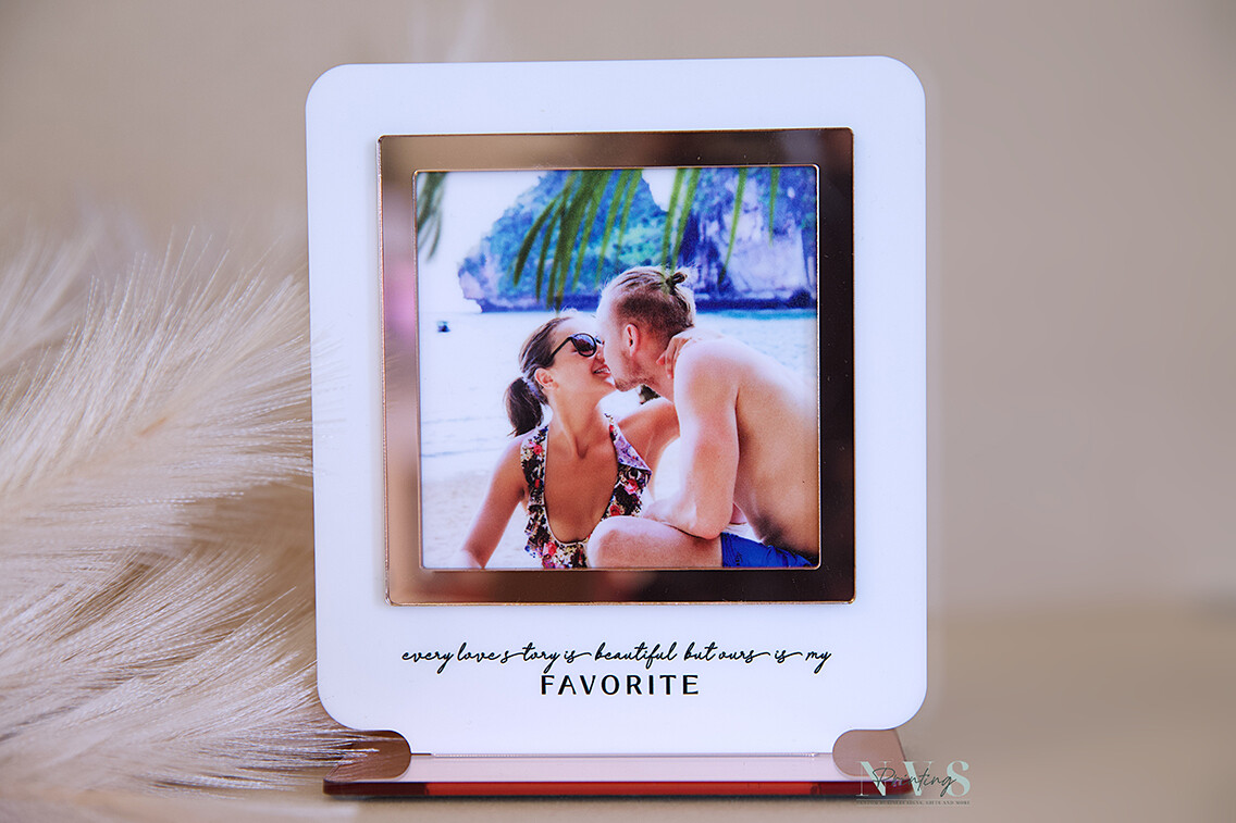 Photo Print Plaque with Custom Message