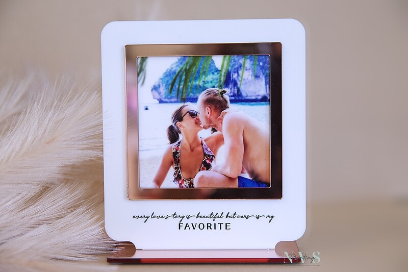 Photo Print Plaque with Custom Message