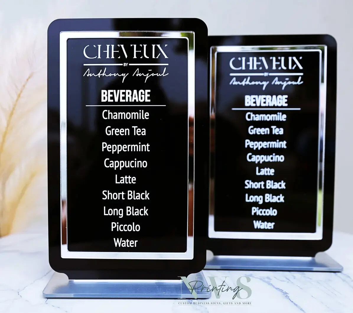 Menu Display Signs – NVS Printing – Custom Business Sign | Custom Gifts ...