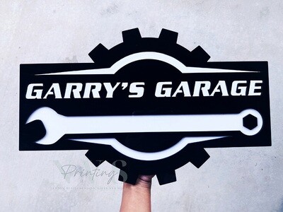 Personalised Garage Sign, Man Cave Plaque, Gift For Him, Fathers Day Gift, Personalised Gift for Dad