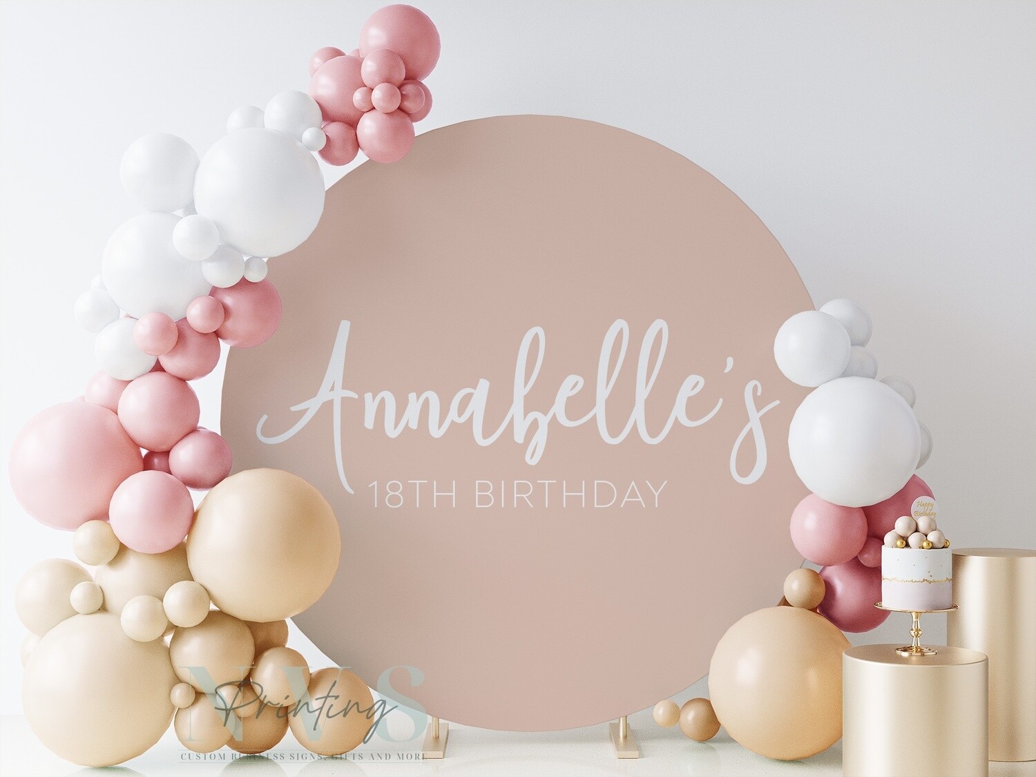 Birthday Signage - Round Birthday Signage - Round