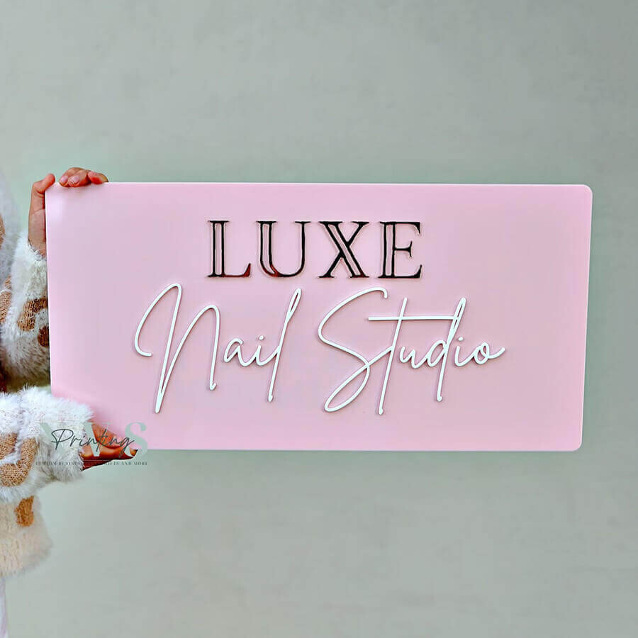 Custom Rectangle Business Logo Wall or Door Sign  - BUSINESS NAME / TEXT ONLY