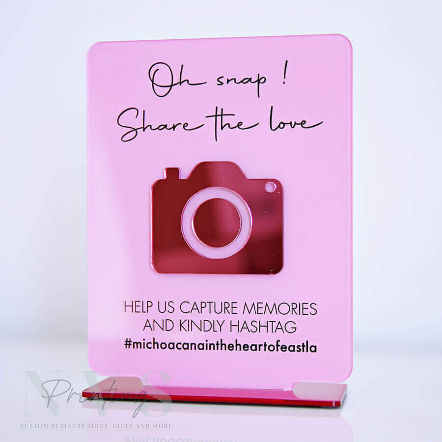 Oh Snap Hashtag Sign, Office / Wedding Decor