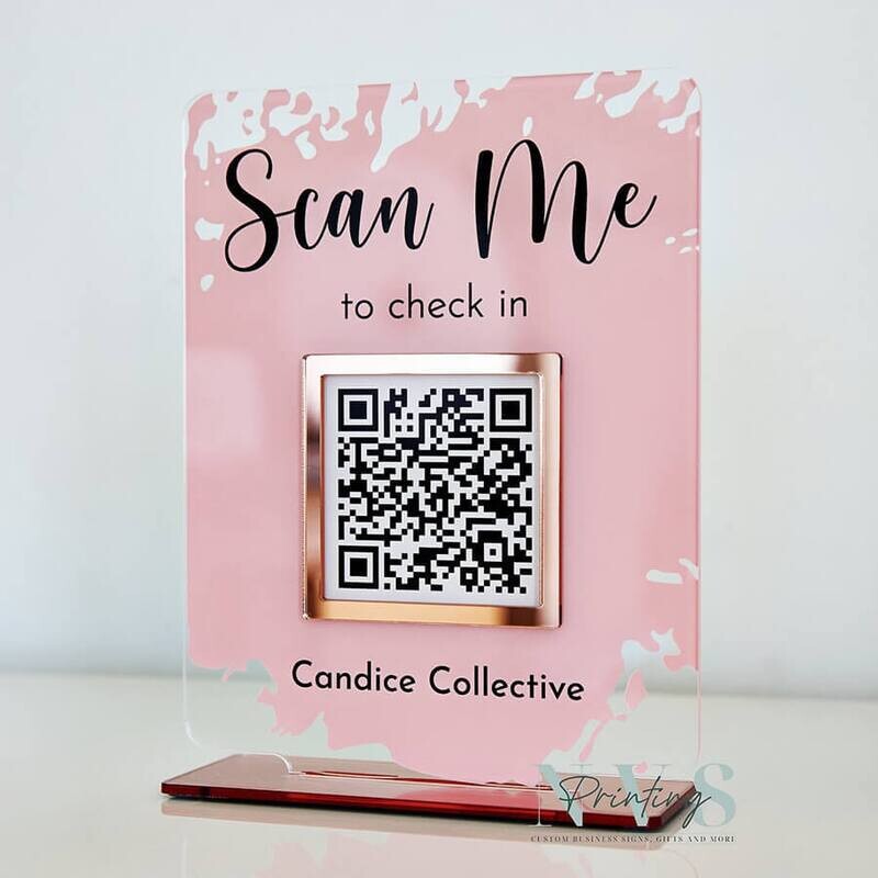 Single QR Code Sign