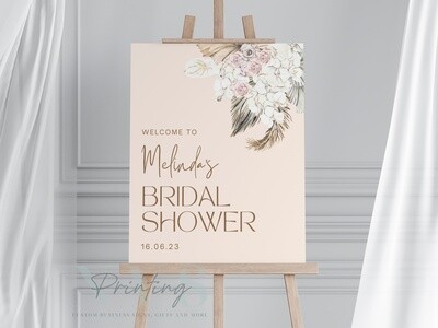 Bridal Shower Signage + Decor