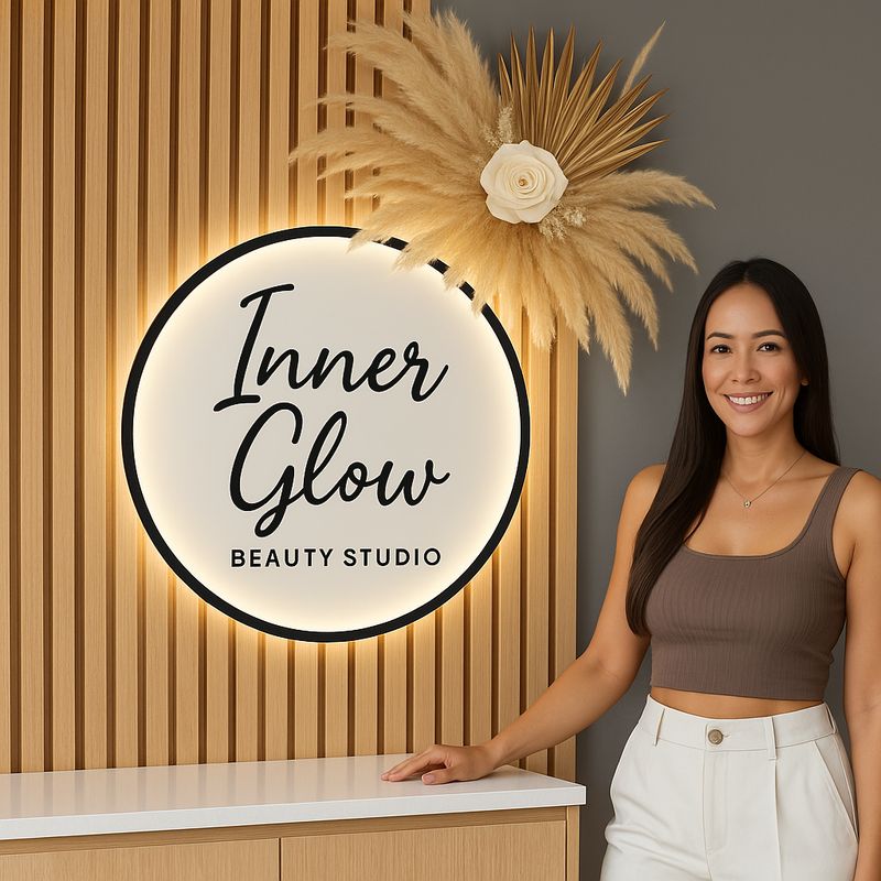 Custom Round LED Backlit Acrylic Business Sign