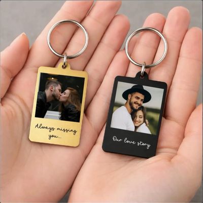 Personalised Photo Keyring Gift – Custom Picture