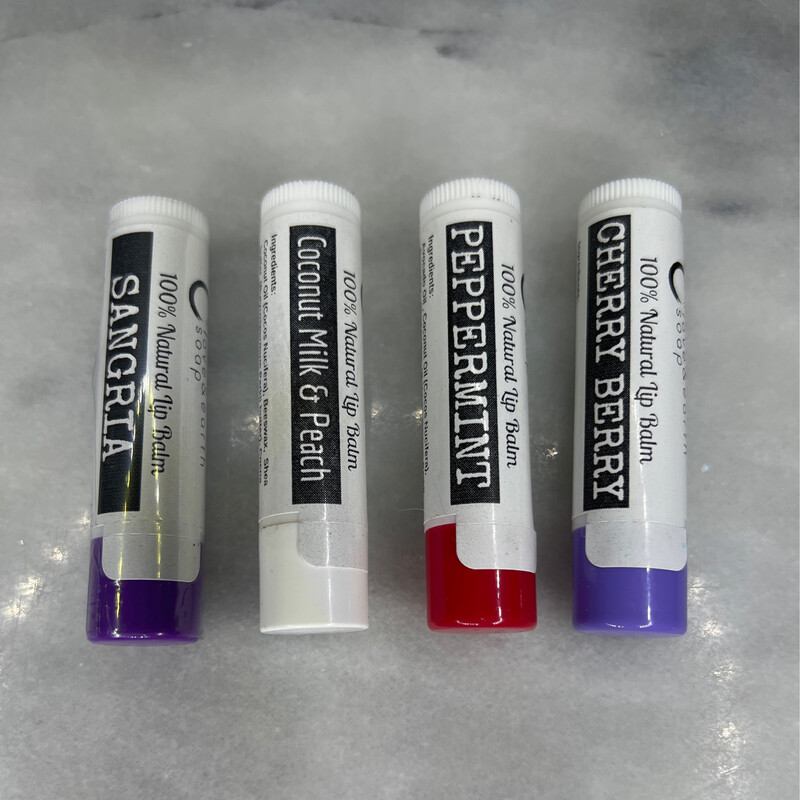 Avocado Lip Balm in 6 different flavors