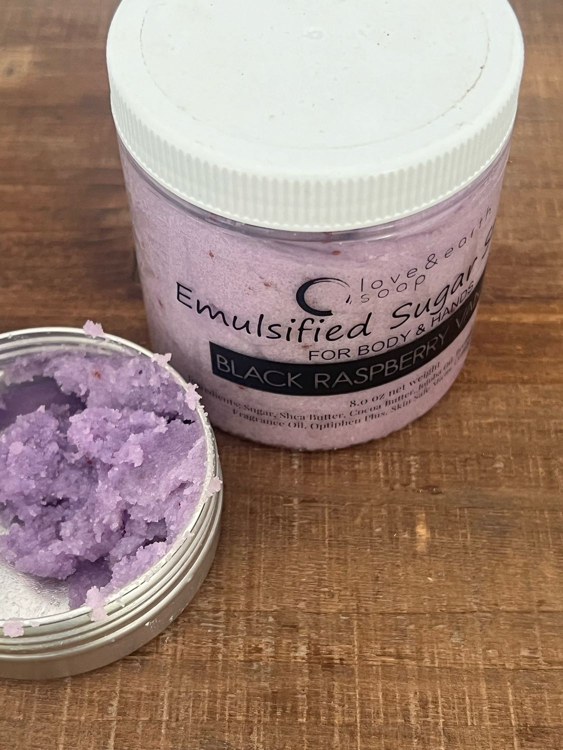 Black Raspberry Vanilla Emulsified Sugar Scrub