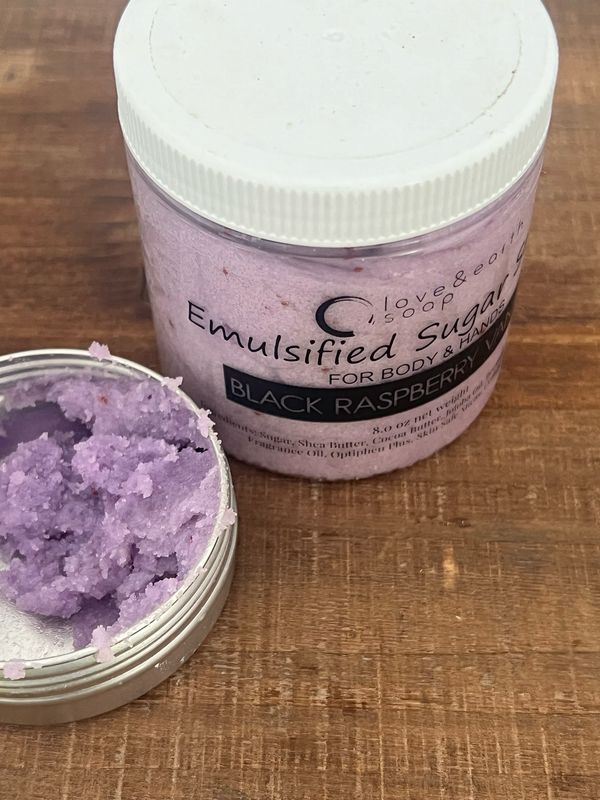 Black Raspberry Vanilla Emulsified Sugar Scrub