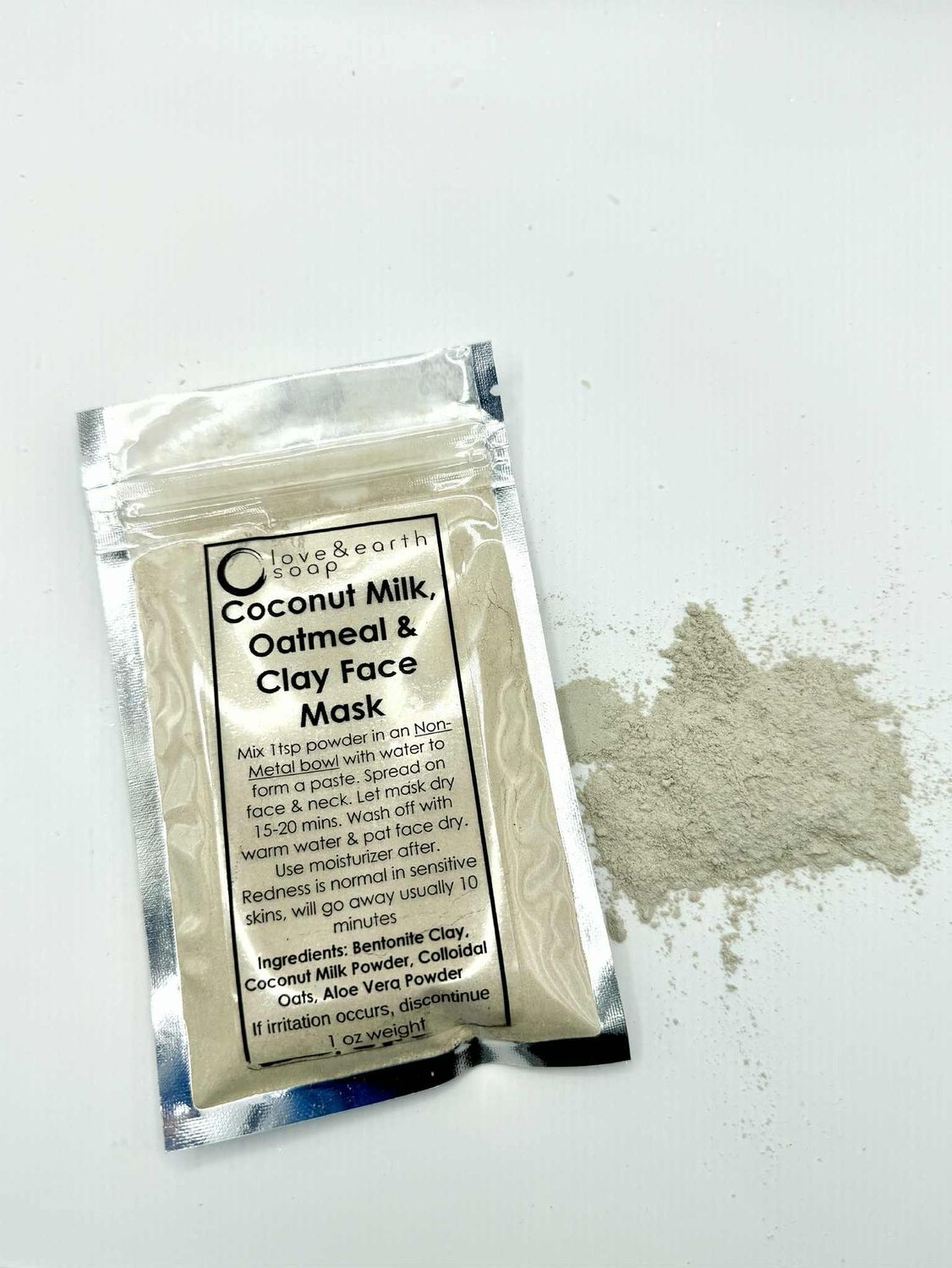 Coconut Milk, Oatmeal & Clay Face Mask